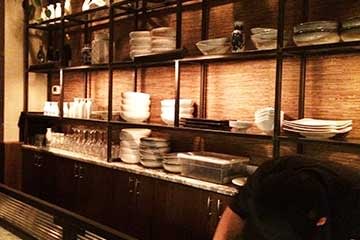 rayonnage des restaurants